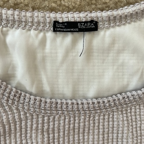 Zara waffle knit layered top - Picture 3 of 3